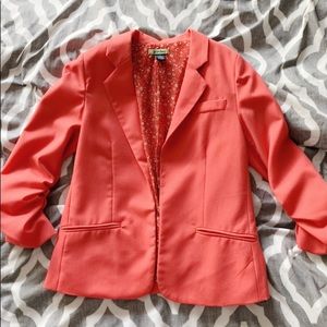 Coral pink blazer
